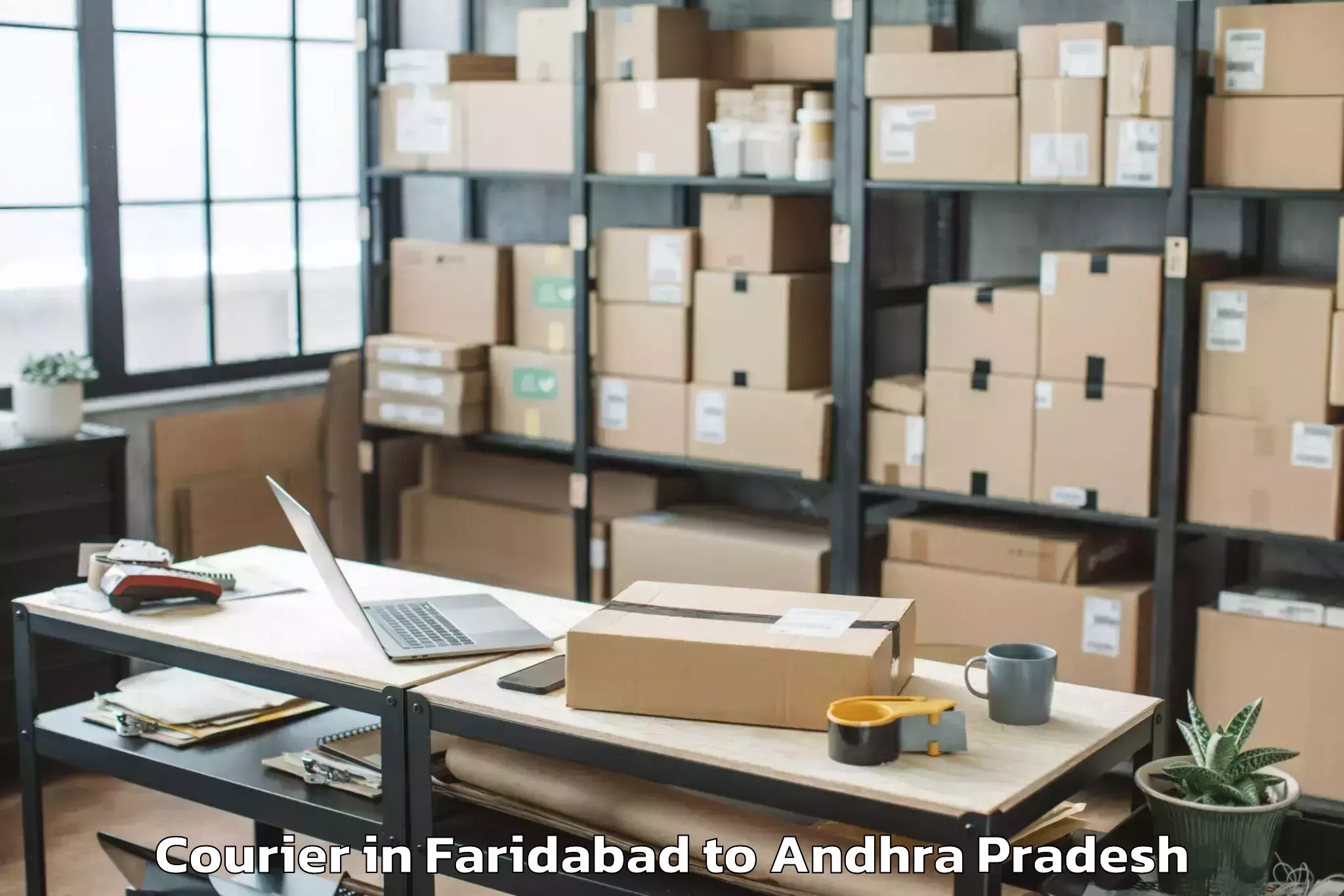 Easy Faridabad to Kamepalle Courier Booking